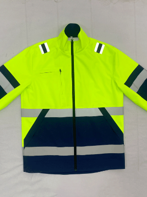高能見(jiàn)度工作服定制加反光條春秋季防水工裝上衣定制 派登服飾