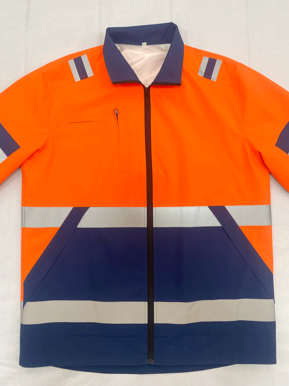 春秋季加反光條防水工作服定制高能見(jiàn)度工裝定制 派登服飾