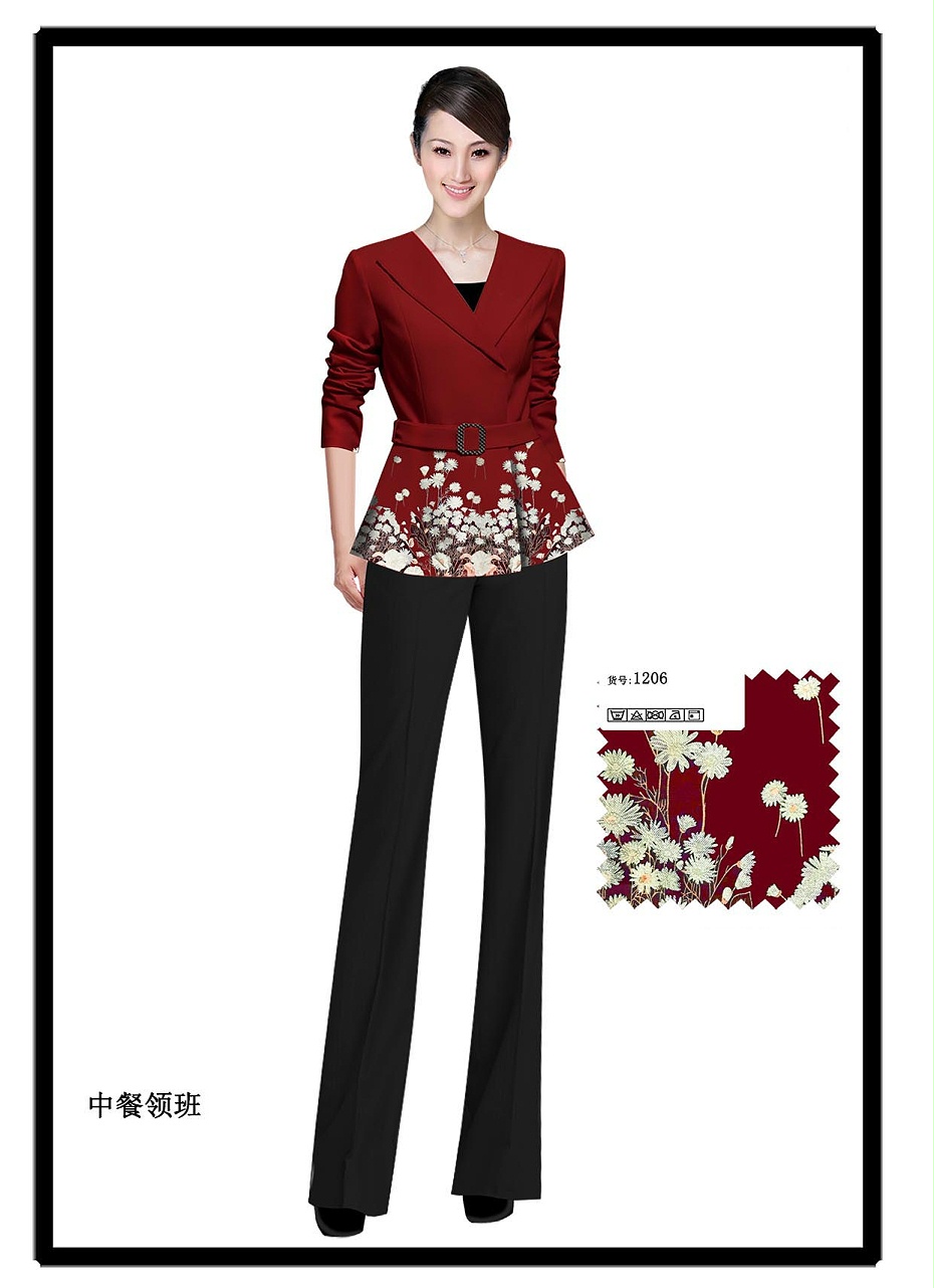 餐廳服務(wù)員工作服款式圖有哪些？